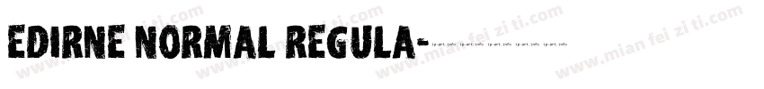 Edirne Normal Regula字体转换